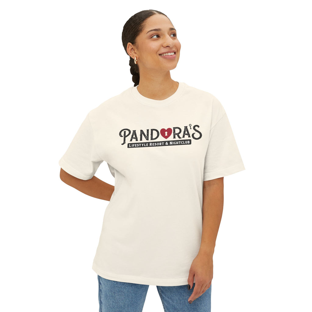 Pandora’s Lifestyle Resort Logo Tee — Oversized Boxy T-Shirt