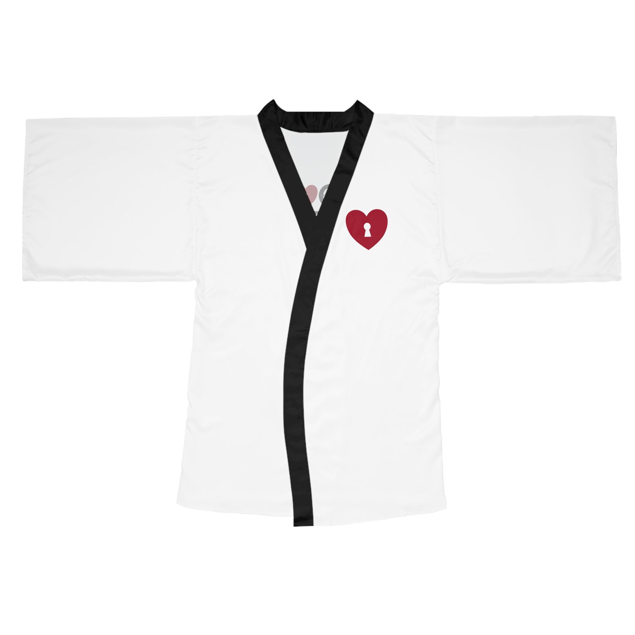 Pandora's Heart Key Kimono Robe - Long Sleeve Lounge Robe