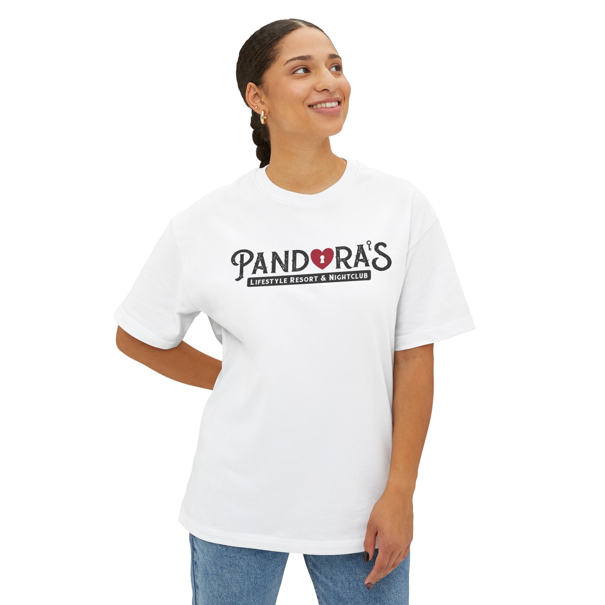 Pandora’s Lifestyle Resort Logo Tee — Oversized Boxy T-Shirt