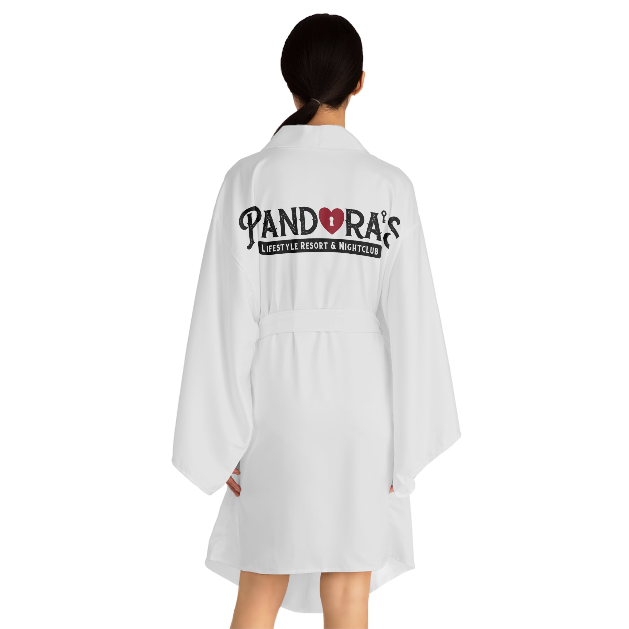 Pandora's Heart Key Kimono Robe - Long Sleeve Lounge Robe