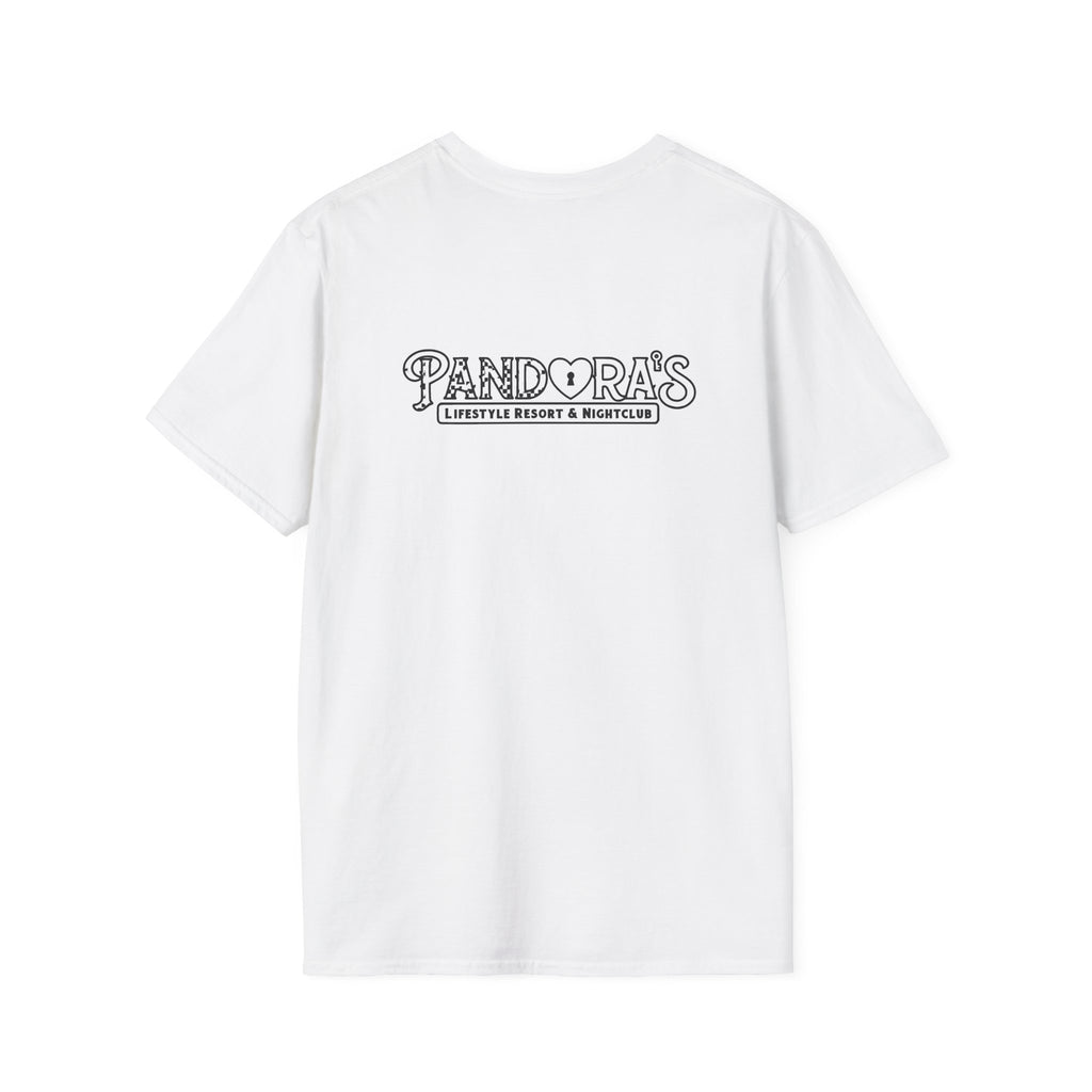 Pandora's Heart T-Shirt — Small Chest Lock Heart & Back Logo Tee