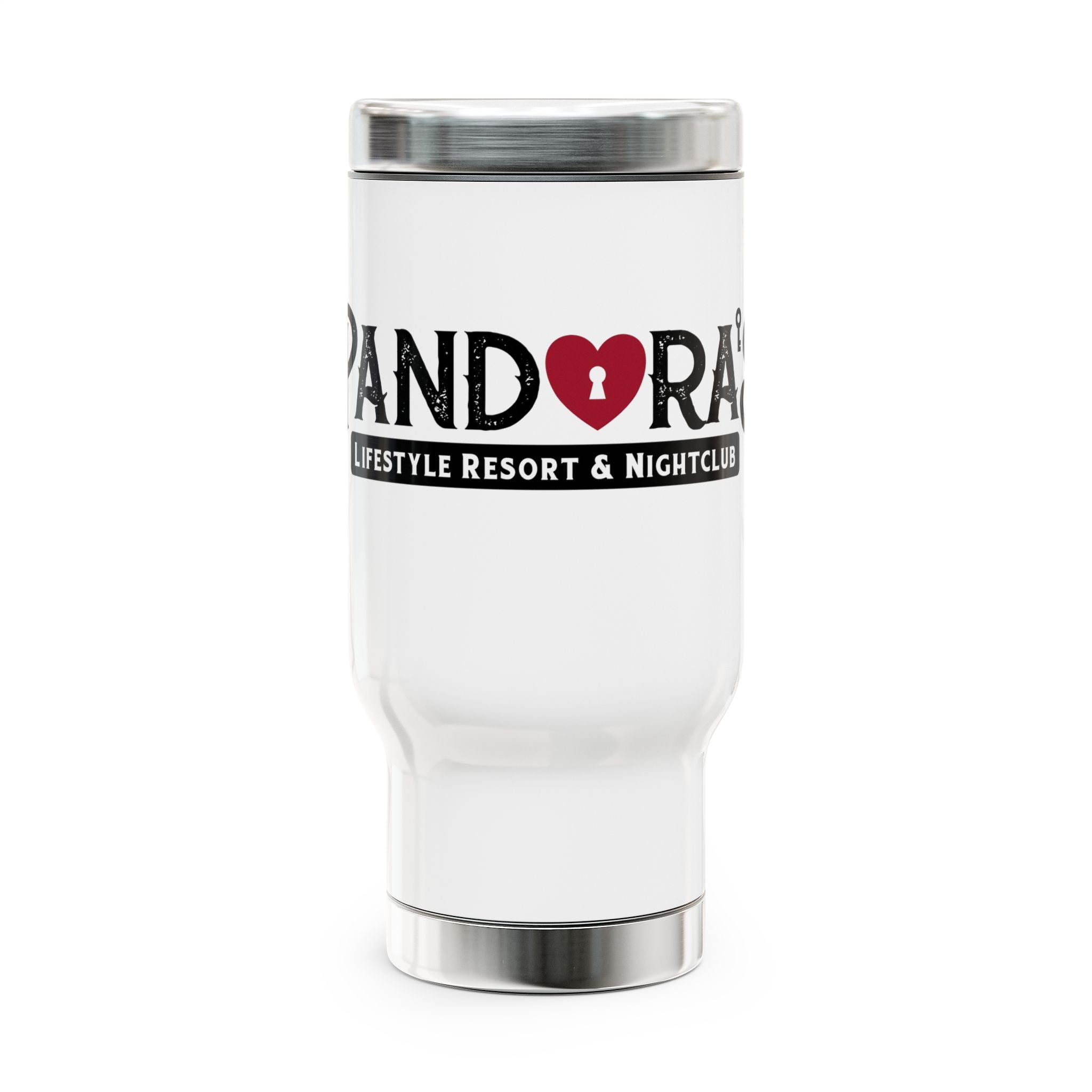 Pandora Resort Logo Travel Mug — 14oz Stainless Steel Insulated Tumbler